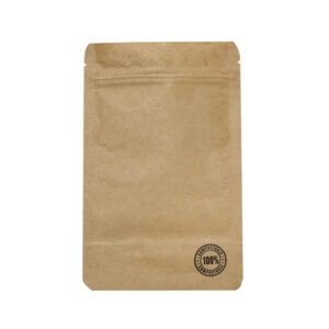 100x Biodegradable Stand Up Pouch with Zipper 110x170mm