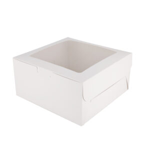 Patisserie Square Window Cake Box 6x6x4 inch