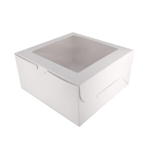 Patisserie Square Window Cake Box 8x8x4 inch