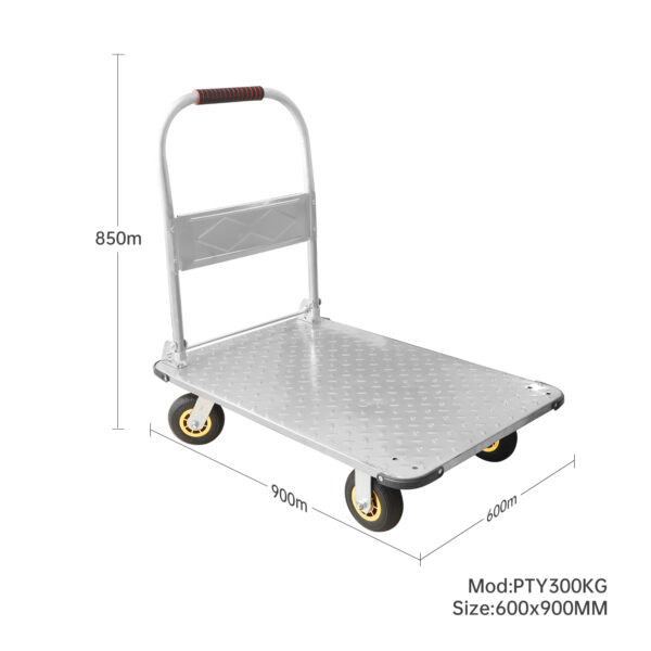 300KG Stainless Steel Platform Trolleys Heavy duty 900x600mm