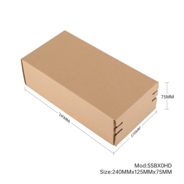 Self Sealing Box 240x125x75mm Brown Heavy Duty