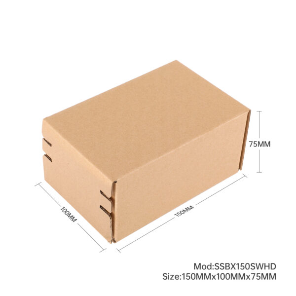 Self Sealing Box 150x100x75mm Brown Heavy Duty 100/ctn