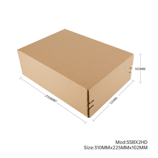 Self Sealing Box 310x225x102mm Brown Heavy Duty 50/ctn