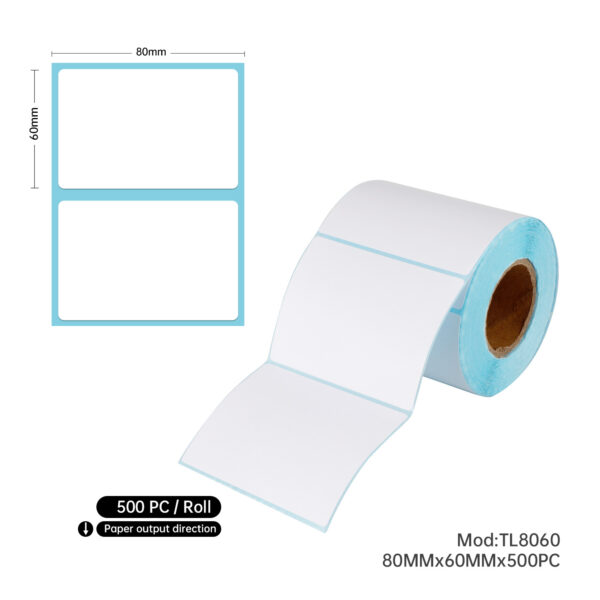 5Rolls Direct Thermal Address Shipping Label 80 x 60mm 500pcs/roll