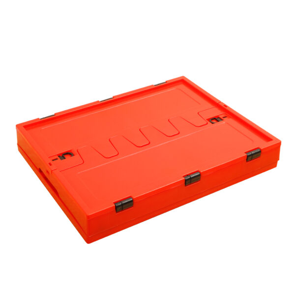 Folding Storage Box Workshop Container 53L Red 5pcs