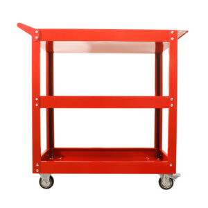 Tool Cart Trolley 3-Tier Steel Mechanic Storage Load capacity-300kg Red