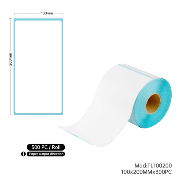 10 Rolls Direct Thermal Address Shipping Label 100x200mm 300pcs/roll