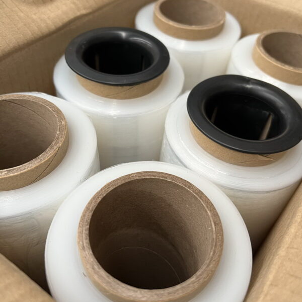 6 Rolls 12um Pre-Stretch 500mm x300m Clear Hand Pallet Wrap