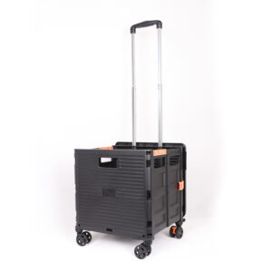 Foldable Cart 40KG Load Capacity 55L Platform Trolley BLACK