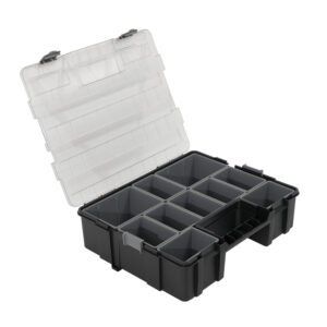 10 Compartment Orangiser Plastic Tools Box