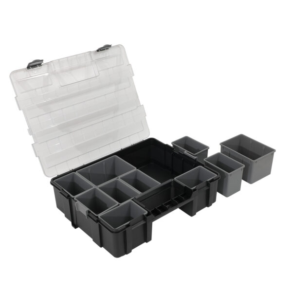 10 Compartment Orangiser Plastic Tools Box