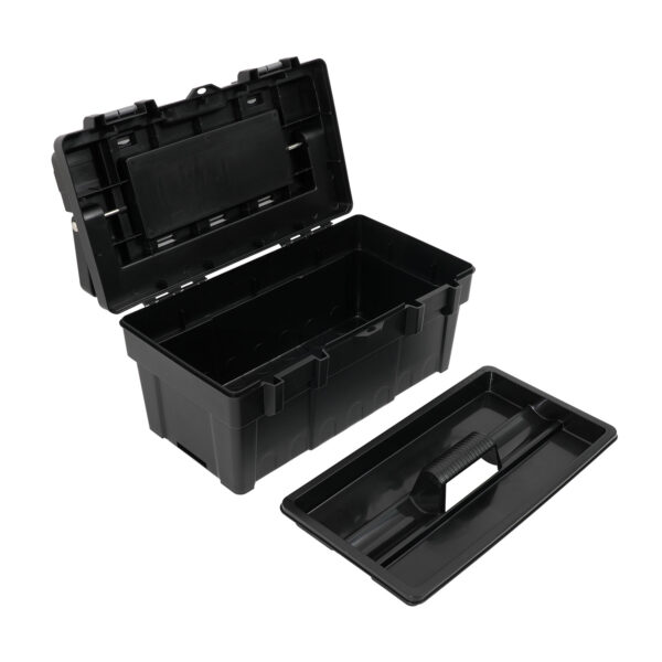 Plastic Black Tool Box 445x255x225mm