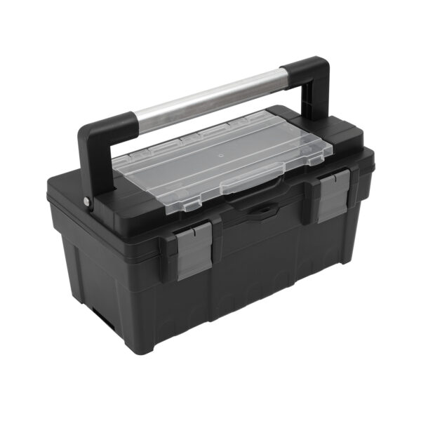 Plastic Black Tool Box 445x255x225mm