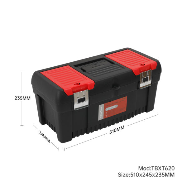 Plastic Tools Box with Metal Latches 420x330x105mm