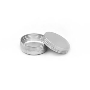 60ML Aluminium Tin Jar Base & Lid Screw Cap 100 per carton