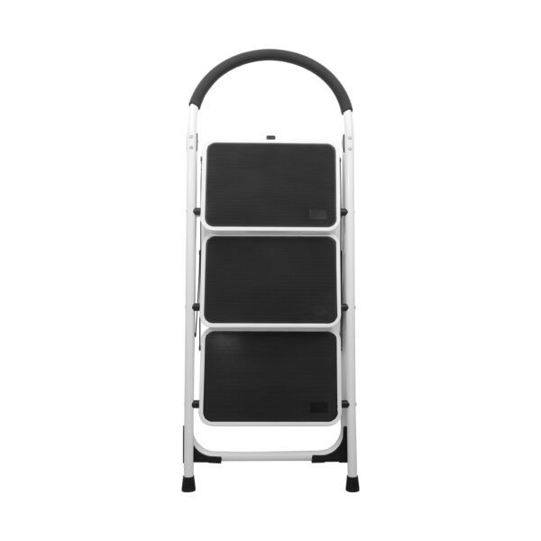 3 Steps Steel Folding Ladder Stool Heavy Duty 150kg