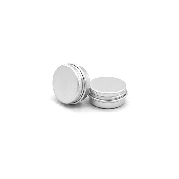 15ML Aluminium Tin Jar Base & Lid Screw Cap 100 per carton