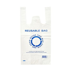 Medium Reusable Plastic Carry Bag 40um 700/Ctn