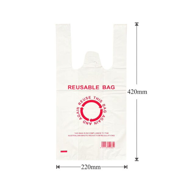 Small Reusable Plastic Carry Bag 40um 900/Ctn