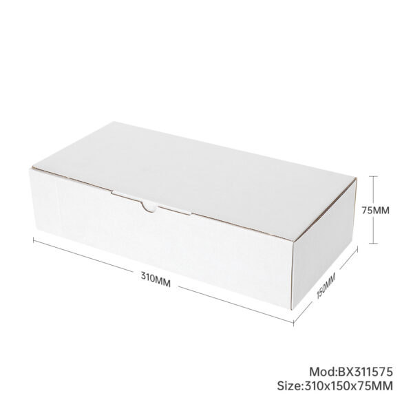 100pcs 310 x 150 x 75mm Diecut Mailing box White